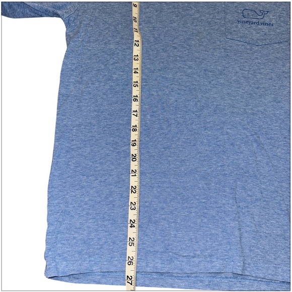 Vineyard Vines Edgartown Hoodie T-Shirt Mens Small Blue Long Sleeve Whale Logo - Picture 5 of 6